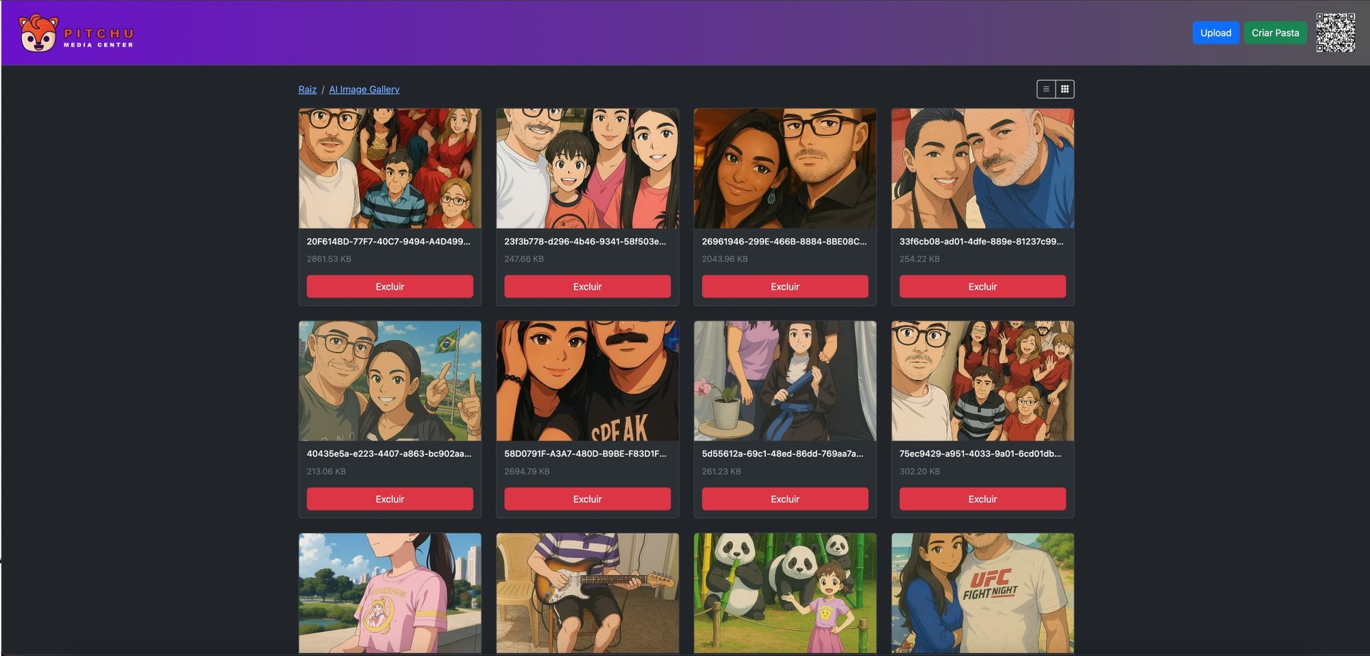 Pitchu - Media center em NodeJs que não requer a instalação de nenhum app entre disposivitos