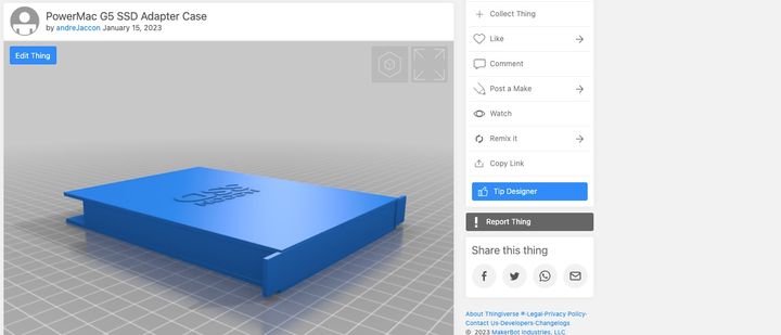 Thingverse Profile