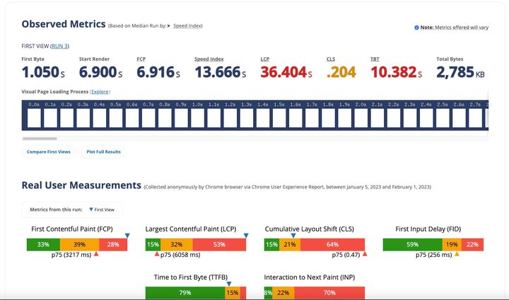 WebPageTest - calculando a vitabilidade de seu website