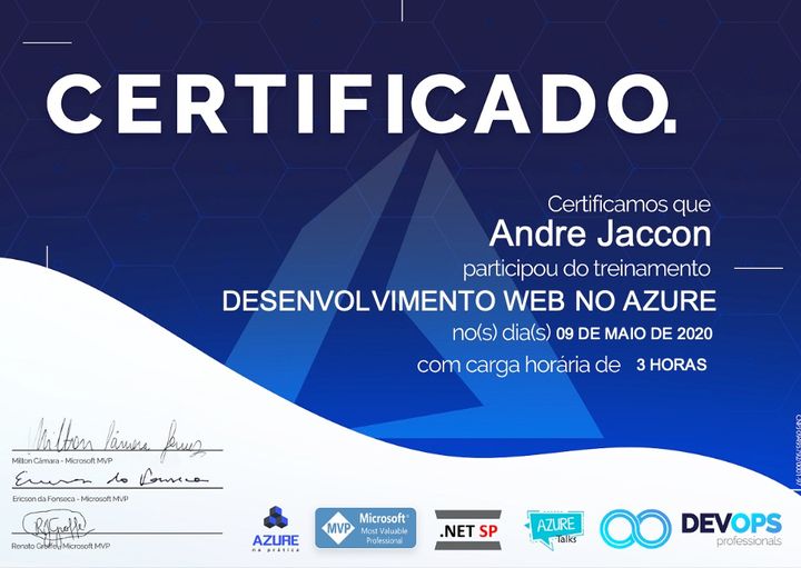 Desenvolvimento Web com Microsoft Azure