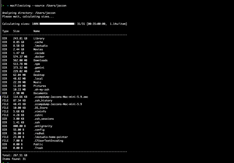 Macfilesizing – encontrando fácilmente o que está consumindo disco em seu MacOs